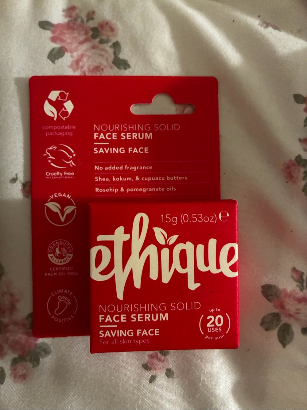 Ethique Nourishing Solid Face Serum - Red